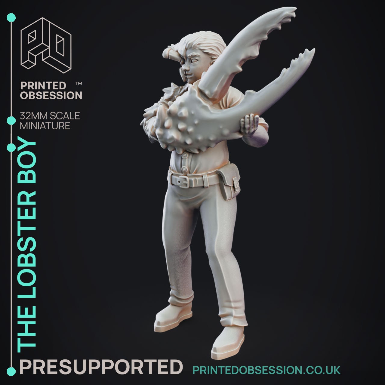 Lobster Boy Circus of Horrors 32mm Scale Printed Etsy