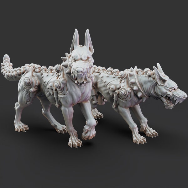 Schutzhunde | Frankenstein es Lab | 32mm Waage | Gedruckte Obsession | 3D-gedruckte Miniatur