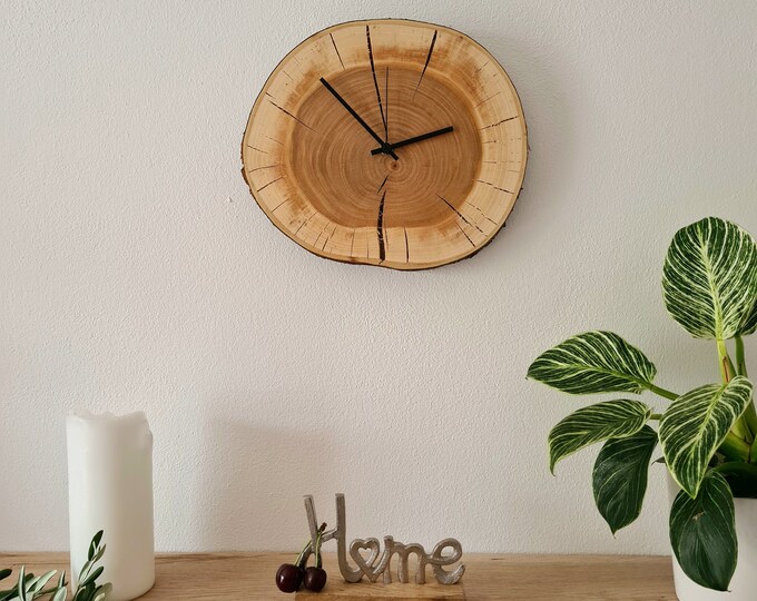 Exclusive Wall Clock Cherry Real Wood & Handmade Etsy