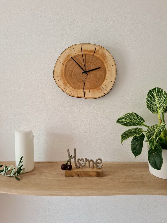 Exclusive Wall Clock Cherry Real Wood & Handmade Etsy