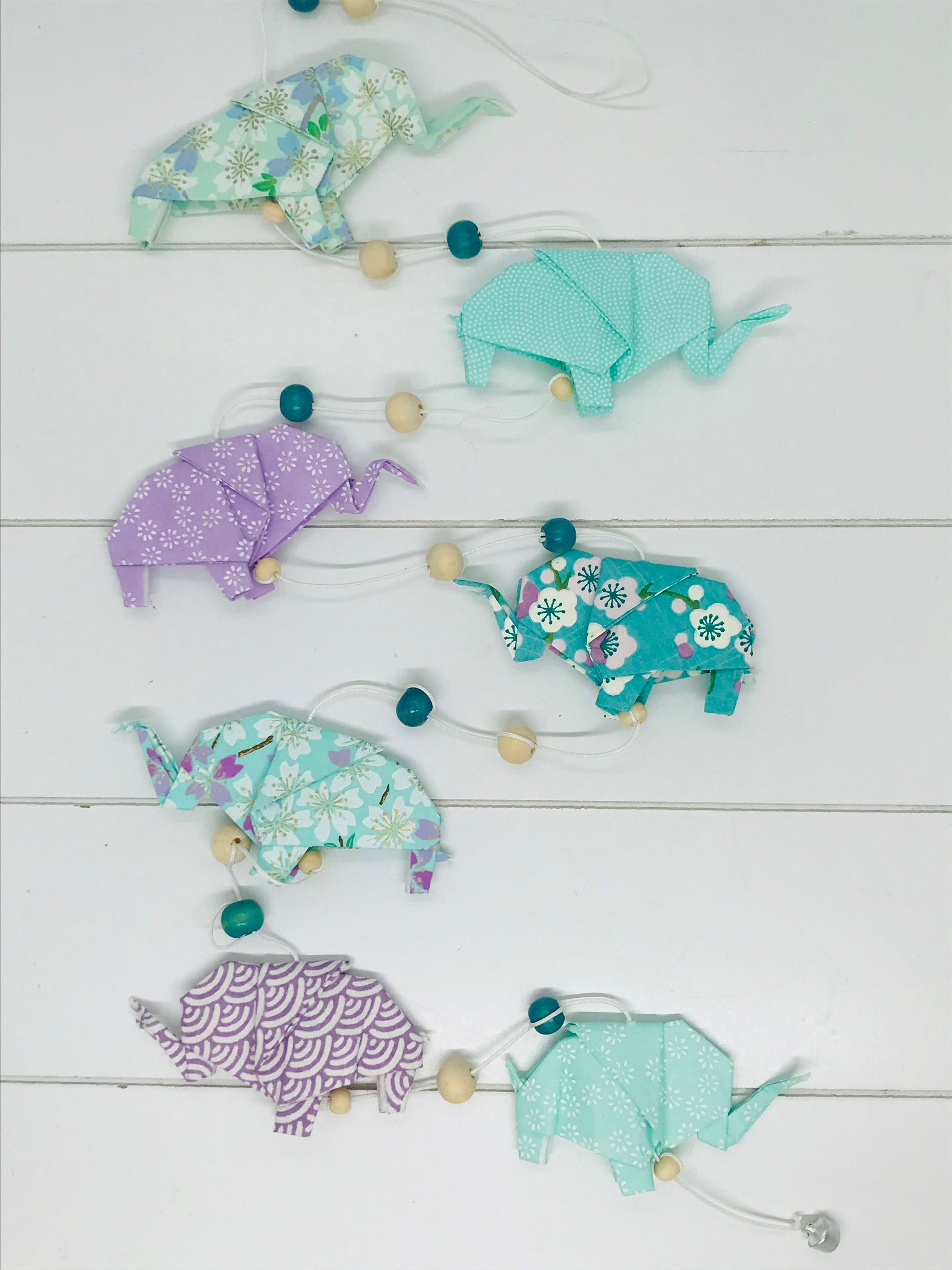 Guirlande Origami Éléphant