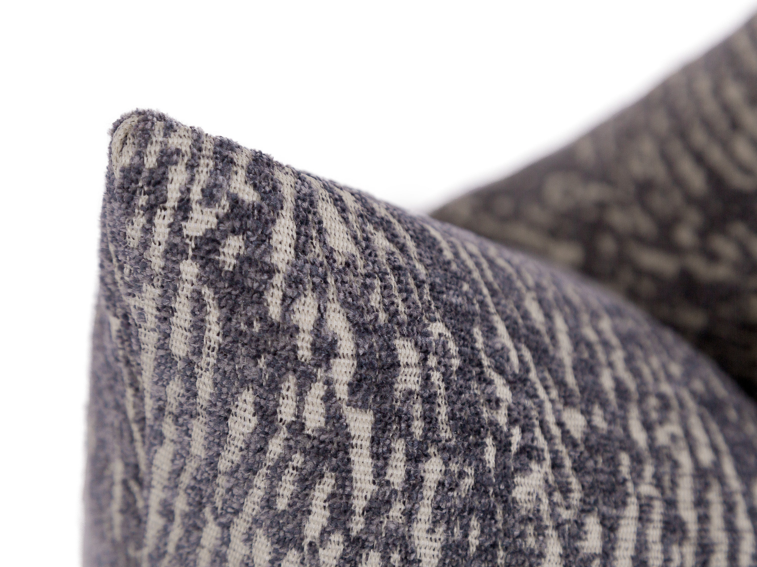 Gray Beige Pillow Cover, Schumacher Design Throw Pillow, Gray and Beige Textured Euro Sham, Gray Animal Print Cushion Cover, Custom Size