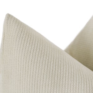 Neutral Woven Pillow Cover, Neutral Textured Euro Sham, Boho Striped Cushion Cover, Neutral Decorative Throw Pillow, Custom Size