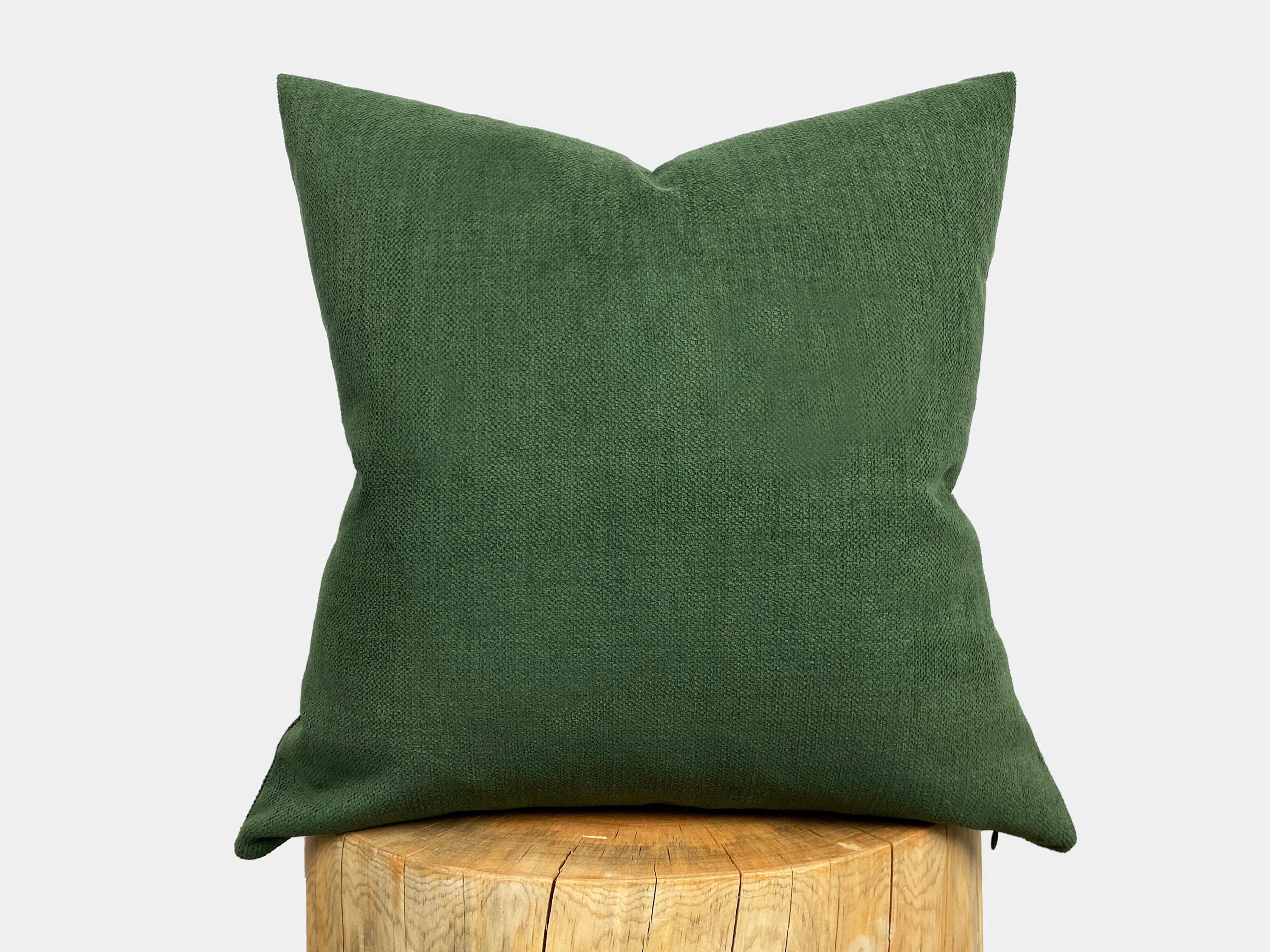 Green linen pillow hotsell