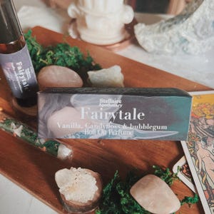 Fairytale bookish perfume, perfume oil, bookish gift, booktok, bookstagram, soulmates, fated mates, romantasy, fairies, bookish perfumes