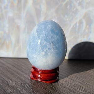 Blue Calcite Egg | High Quality | Blue Calcite Carving | 74g