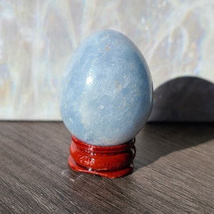 Blue Calcite Egg | High Quality | Blue Calcite Carving | 72g