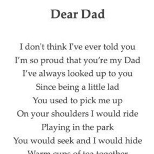 Poesia per papà su misura scritta per ordinare il padre