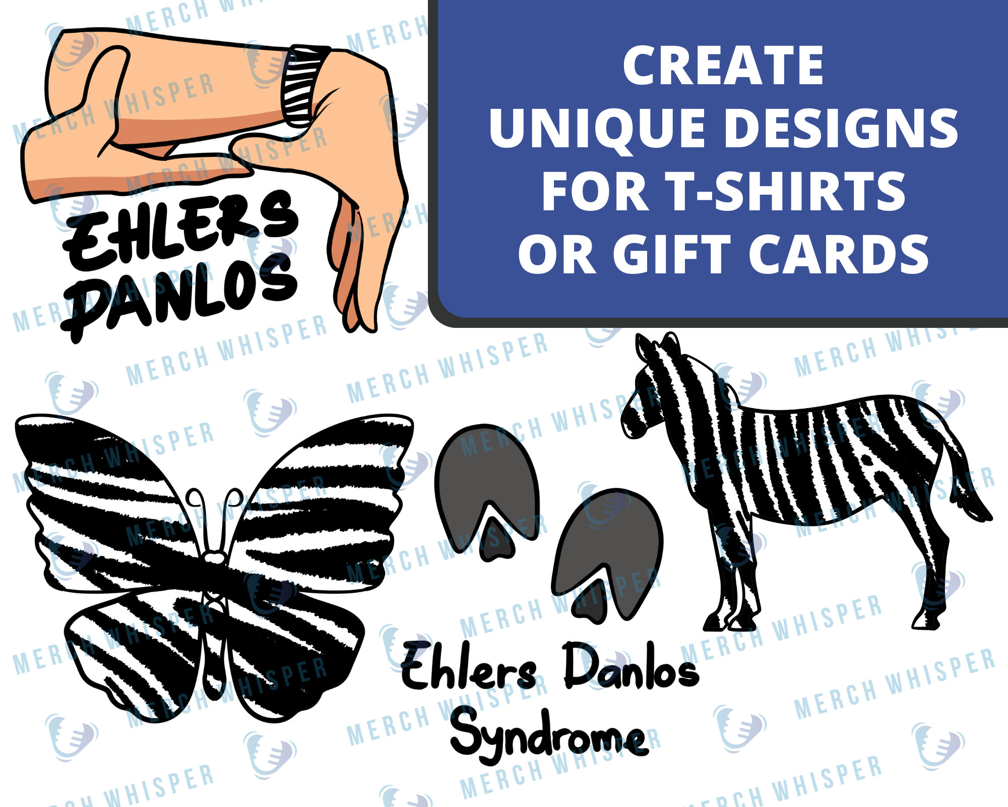 EDS Awareness SVG Bundle for Shirts // Ehlers Danlos PNG Sublimation ...