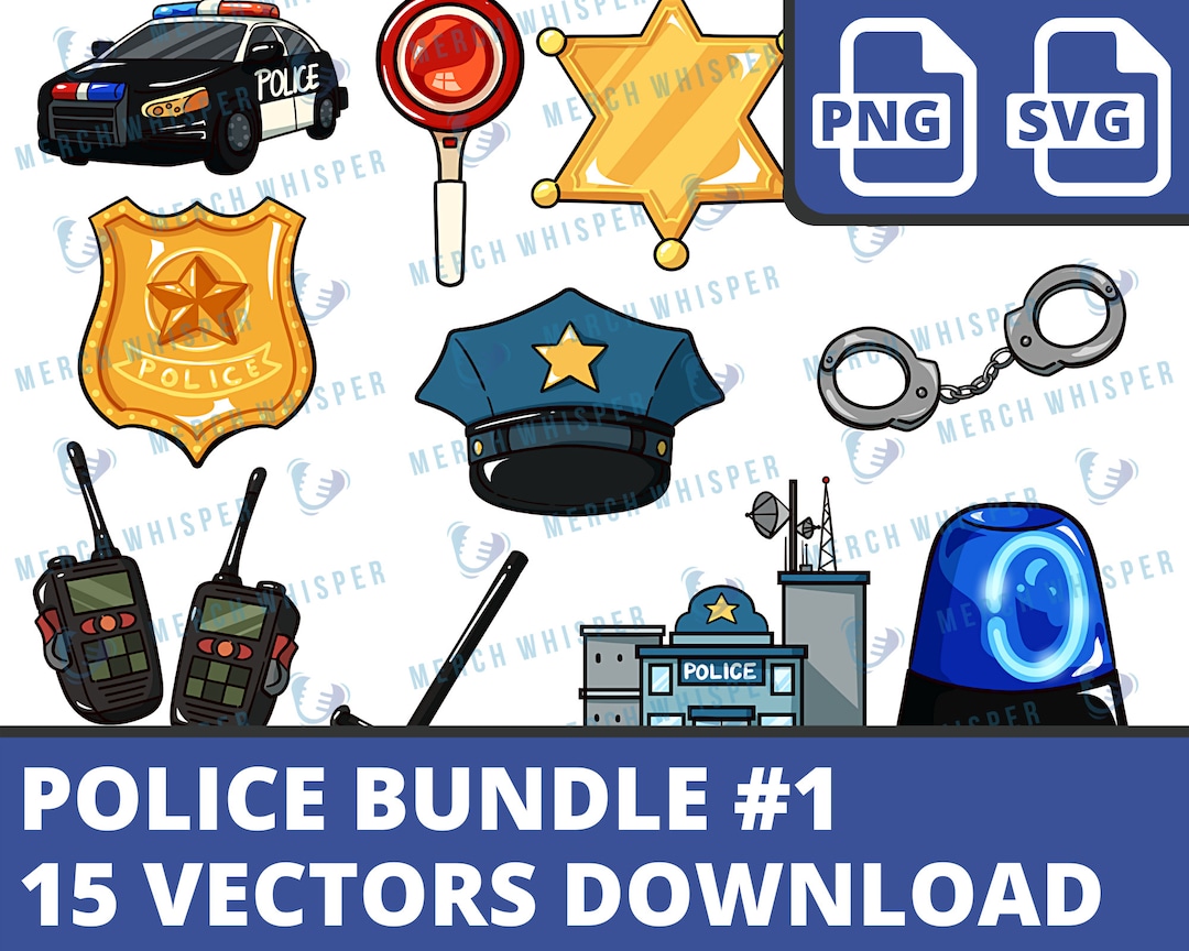 Police SVG Bundle for Shirts // Police PNG Sublimation Files // Police ...