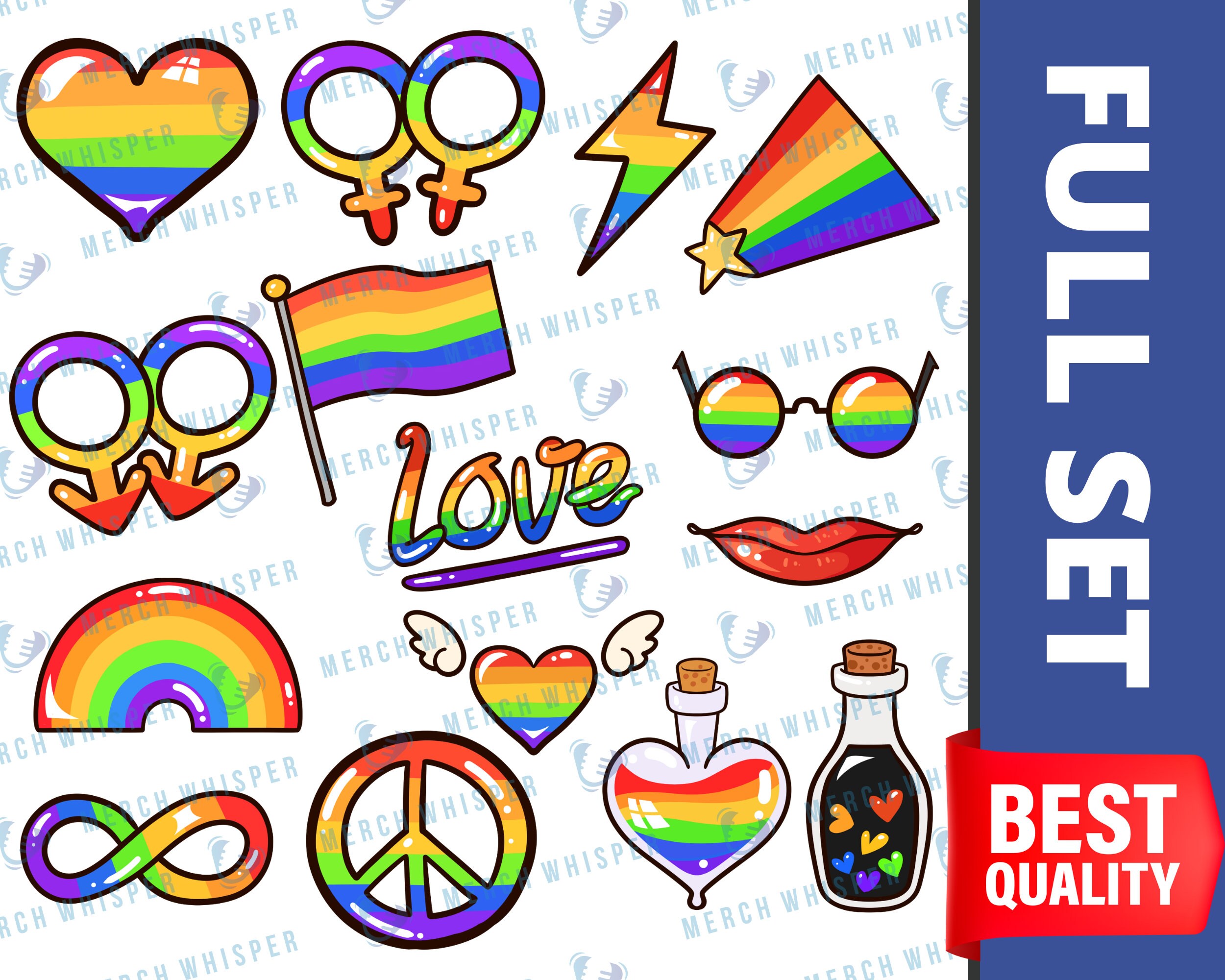 LGBTQ SVG Bundle for Shirts // Pride Month PNG Sublimation Files // Gay ...