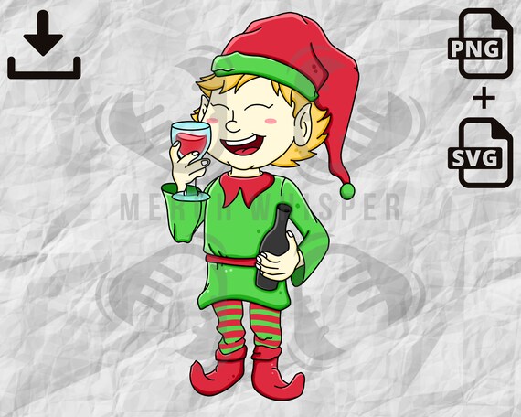 X-mas Elf Clipart Naughty Elves SVG Christmas PNG File for - Etsy