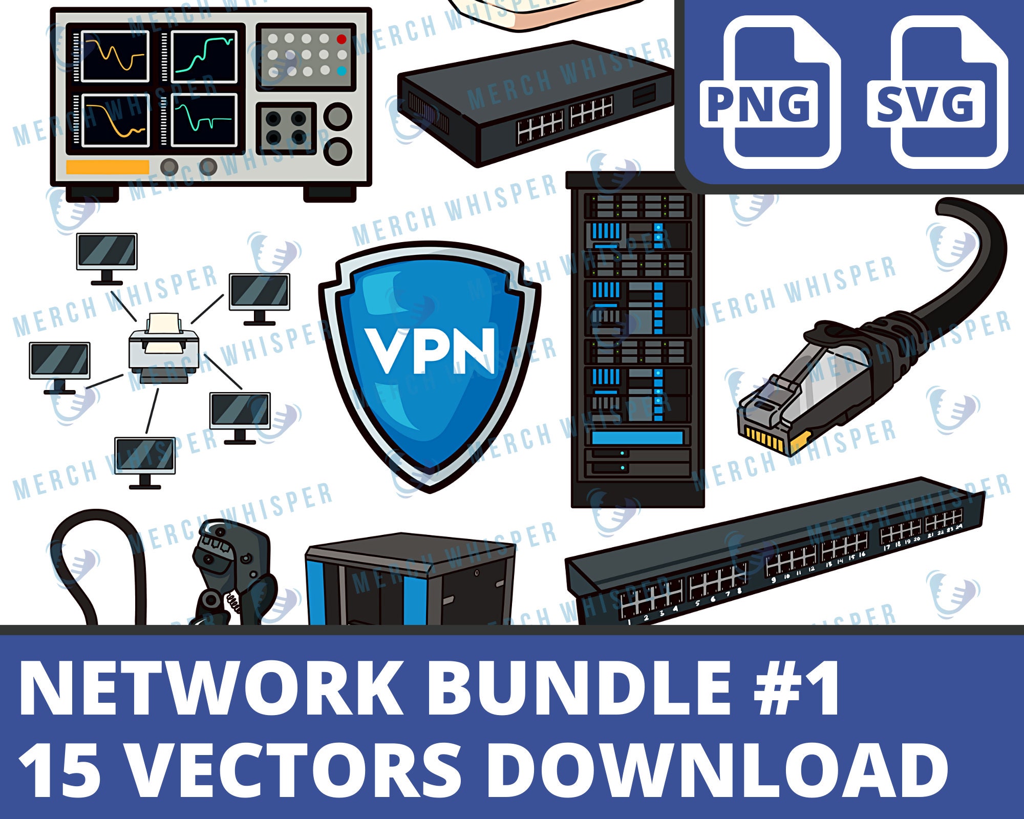 Network SVG Bundle for Shirts // Internet PNG Sublimation Files ...