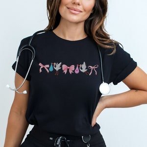 Coquette Labor and Delivery Nurse Shirt, OB Nurse Shirt, Girly L and D Nurse tshirt, Midwife Shirt, Graduation Gift for Future L&D Nurse