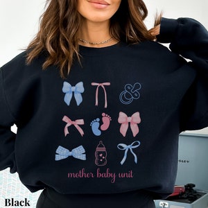 Coquette Mother Baby Nurse Sweatshirt for MBU Nurse, Postpartum RN Crewneck, Baby Nurse Sweatshirt, Graduation Gift for Maternity Nurse