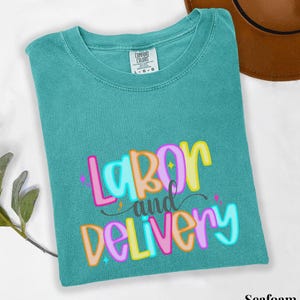 Labor and Delivery Nurse Comfort Colors Shirt, Ob Nurse tshirt, Cute L and D t-shirt, Graduation Gift for New Labor Nurse, Midwife Gift
