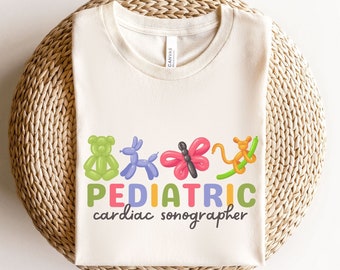 Pediatric Cardiac Sonographer Shirt, Peds Ultrasound Technologist tshirt, Pediatric Sonographer tshirt, Echocardiographer Gift, Echo Tech