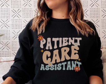 PCA Sweatshirt Gift for Patient Care Assistant, Retro PCA Crewneck, Pca Sweater, Patient Care Tech Shirt, Appreciation Gift for PCA Week