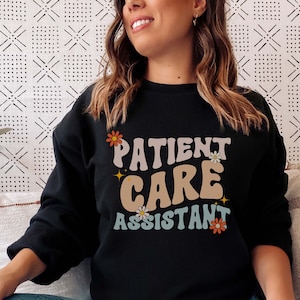 PCA Sweatshirt Gift for Patient Care Assistant, Retro PCA Crewneck, Pca Sweater, Patient Care Tech Shirt, Appreciation Gift for PCA Week