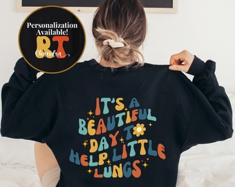 NICU Respiratory Therapist crewneck sweatshirt, Nicu RT shirt, Respiratory Therapy Personalized Graduation Gift for Future RRT, Rt Sweater