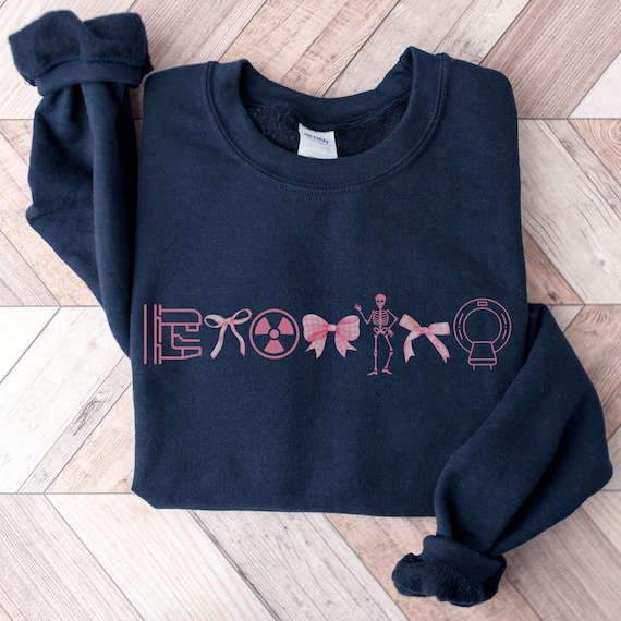 Coquette Rad Tech Sweatshirt, Radiology Technician Sweatshirt, X-Ray Tech Crewneck, Rad Tech Gift, Radiologist Graduation Gift, CT MRI Tech