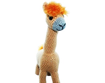 Digital Crochet Alpaca Pattern,  Farmyard Animals, Simple Crochet Alpaca Pattern, Instant Download