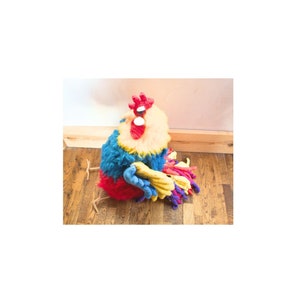 Digital Crochet Pattern, Mama Rooster Crochet, Rooster Pattern, Digital Instant Download Only, Crochet Bird, Farmyard Decor, PDF download
