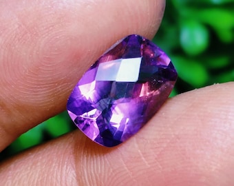 Piedra preciosa octagonal de amatista de calidad AAA para anillos (13 x 9 mm, 4 ct)
