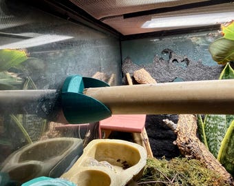 Branch / Log / Vine Holders - 3d printed reptile/frog/amphibian/gecko holders, strong suction or strong magnets available in 20 colours