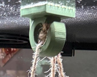 Magnetic Mesh Vivarium Hook | 3D Printed Reptile Enclosure Hanging Hook | Terrarium Accessory Holder - HOOK ONLY