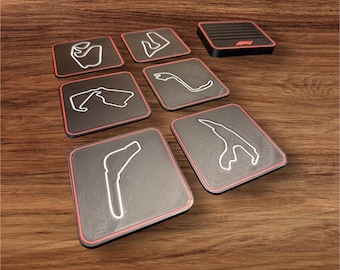Formula 1 Racetrack Coaster Set (Set of 6)