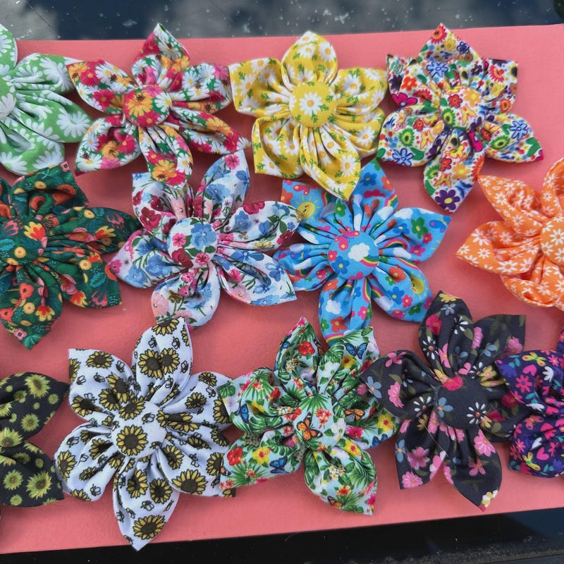 Dog Collar Flowers 3 - Etsy UK