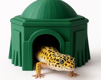 Escondite para gecko leopardo con tapa extraíble / Cueva para reptiles / Refugio para geckos fácil de limpiar, decoración moderna para terrario - Star Wars Tatooine Homestead