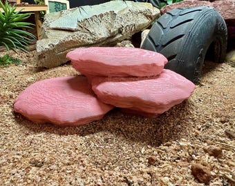 3 Tier Reihe Reptil Rock Decor - Bereicherungsplattform für Leopardgeckos, Frösche, Beardies, Amphibien, am Boden lebende Reptilien