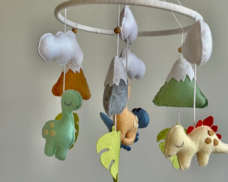 Baby Mobile Dinosaur Woodland Mobile for Nursery Crib Etsy