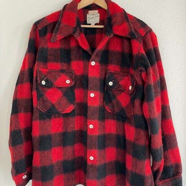 Wool Button up Shirt Etsy