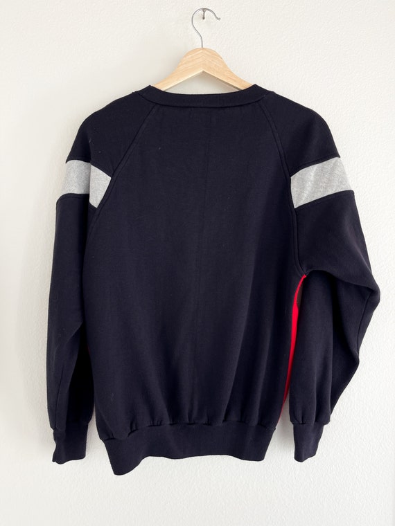 Vintage 90’s Pullover Sweater | Black, Red, and G… - image 3