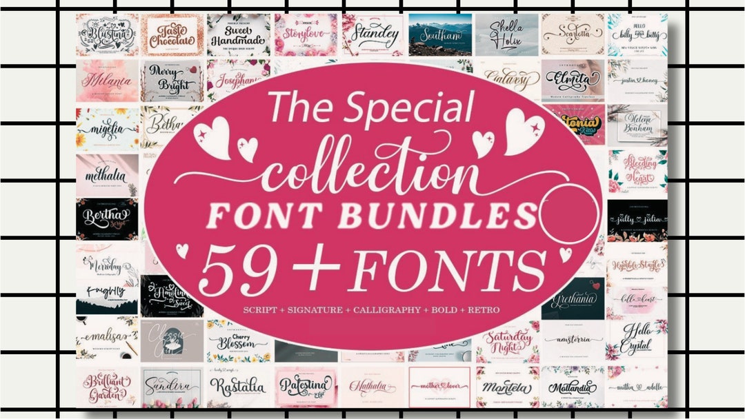 The Special Collection Font Bundle Instant Digital Download procreate ...