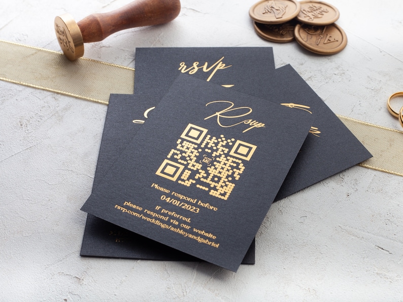 Inkdotpot – 50 Carte RSVP Vuote Con Buste Bianche, Floreali, Per Inviti Matrimonio, Cena, Baby Shower, Bridal Shower, 5x7 Pollici, Cartoncino 150g/m²