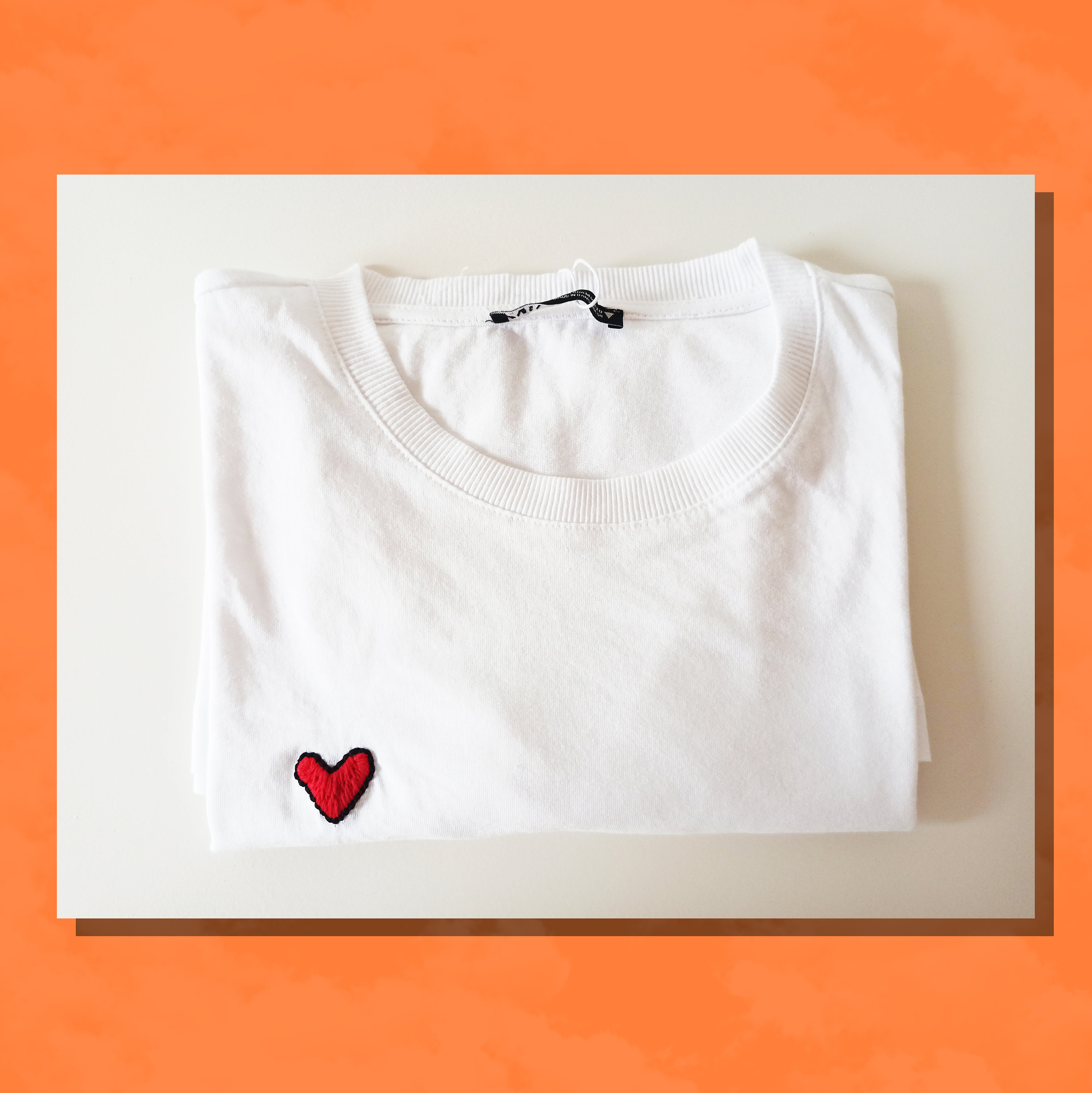 White T-shirt With Personalized Embroidery - Etsy