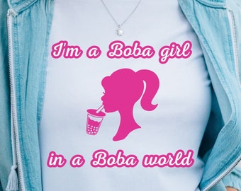 Boba Barbie Shirt, Boba Shirt, Bubble Tea Shirt, Graphic Tee