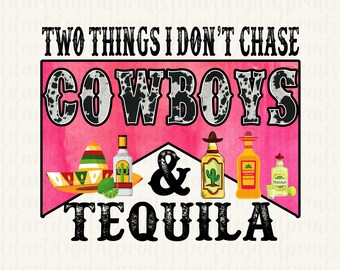Cowboys e Tequila PNG, design a sublimazione western (download digitale)