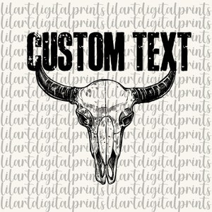 Stier Schädel Leopard PNG Digital Download für Sublimation, Country Western Png, Cowboy Digitales Design, Western Sublimation Png