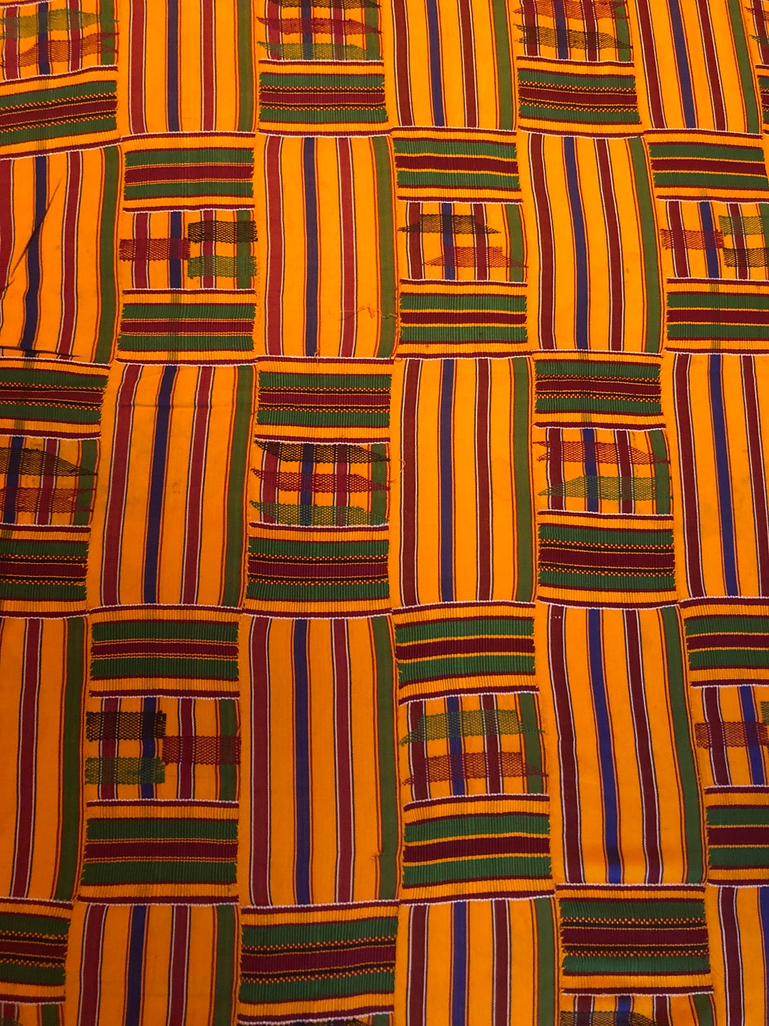 Kente Blanket Africa Ghana/ashanti bonwire Old Etsy