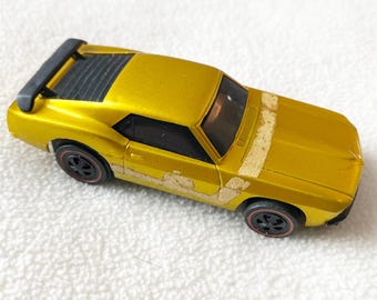 Hot Wheels Redline 1970 Sizzlers Boss 302 Mustang Fastback Gold with Louvers (Untested)