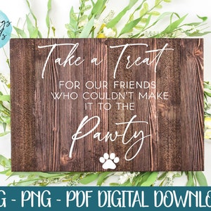 Dog treat favor SVG, Dog wedding favors svg, biscuit bar svg, dog favors svg, Wedding sign SVG, Wedding favor svg png pdf printable cut file