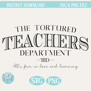 Tortured Teachers Department SVG PNG, Swift SVG, Tortured Poets svg png, leraar svg, grappige leraar svg png