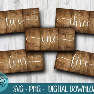 Table Numbers svg, Table Number svg, Wedding Table Numbers svg, Numbers 1 - 20 svg for signs, wedding seating chart numbers, svg cut files