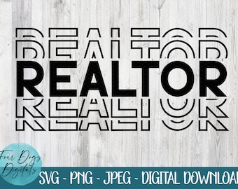 Agent immobilier svg, svg empilé pour agent immobilier, conception numérique de chemise d&#39;agent immobilier, réalité svg, fichier de coupe en téléchargement numérique