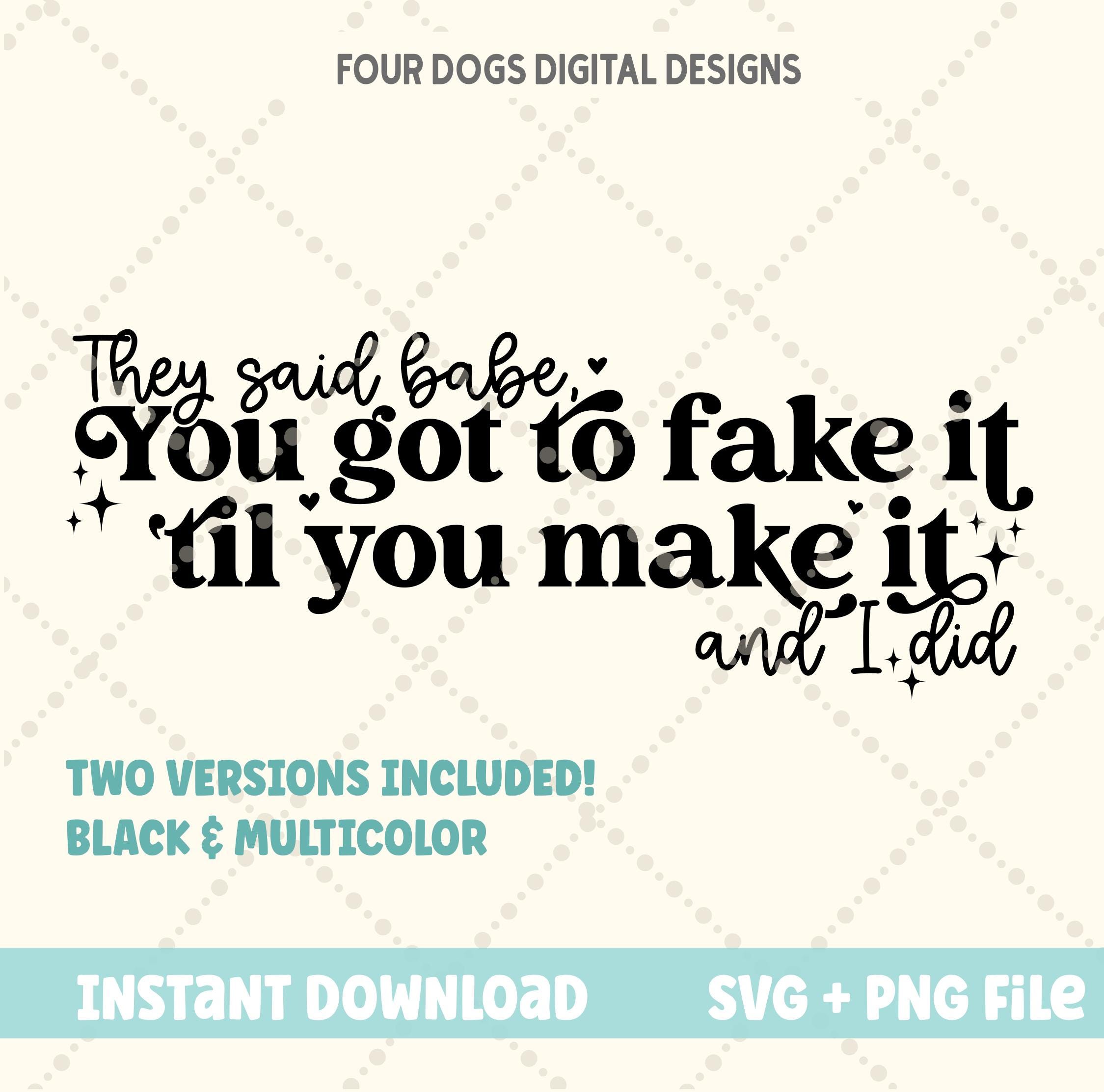 成功するまで偽装しなければならない、そして私はやった SVG 壊れた心でもそれができる SVG PNG、Tortured Poets  Department svg Broken Heart svg - Etsy 日本, image size:2249x2225